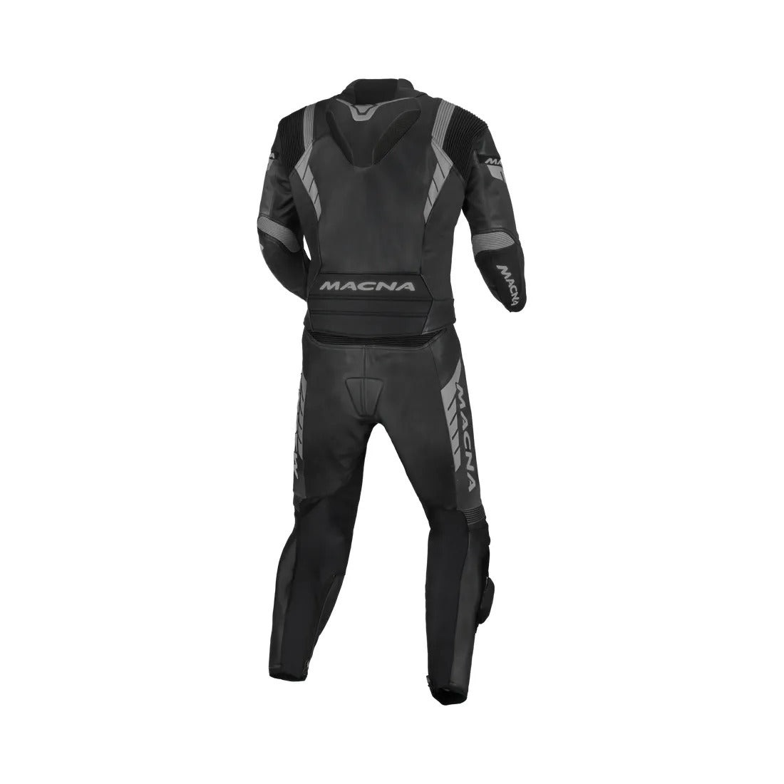 MACNA VARSHALL 2 PIEZA MOTO PERFORADO TRAJE DE CUERO NEGRO - Mono