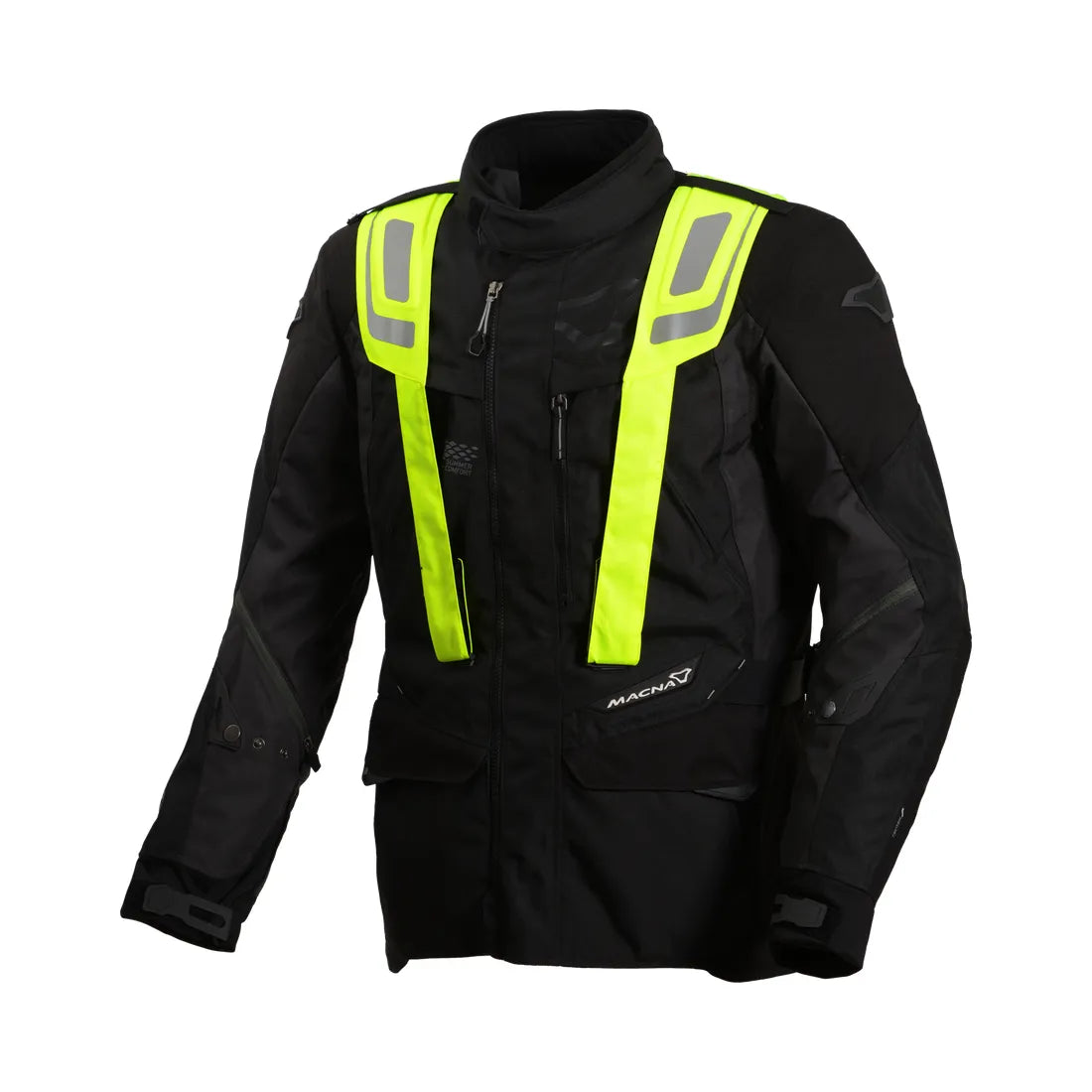 MACNA Vision Chaleco N Amarillo