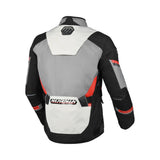 Macna Zastro hombre Chaqueta textil impermeable motocicleta Gris Negro Rojo