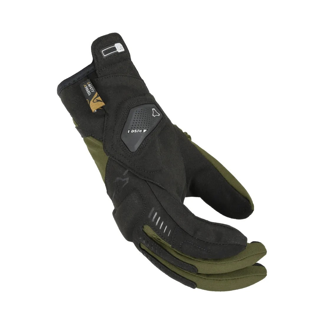 MACNA DIM RTX SEÑORAS GUANTES MOTO CALEFACTABLES VERDE OLIVA NEGRO - GUANTES