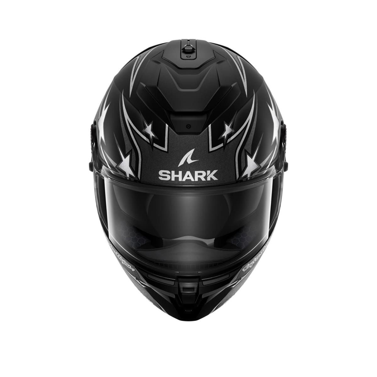 SHARK SPARTAN GT PRO TLD FLAGSTAFF CASCO DE MOTO INTEGRAL NEGRO ANTRACITA PLATEADO