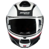 NOLAN N100-6 NCOGNITO 344 Moto Modular Casco Bianco Rosso Nero - CASCO
