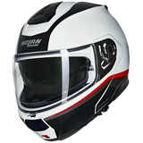 NOLAN N100-6 NCOGNITO 344 Moto Modular Casco Bianco Rosso Nero - CASCO