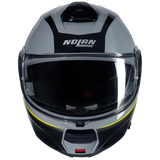 NOLAN N100-6 INCOGNITO 346 Modular Casco Grigio Giallo Nero - CASCO