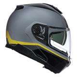 NOLAN N100-6 INCOGNITO 346 Modular Casco Grigio Giallo Nero - CASCO