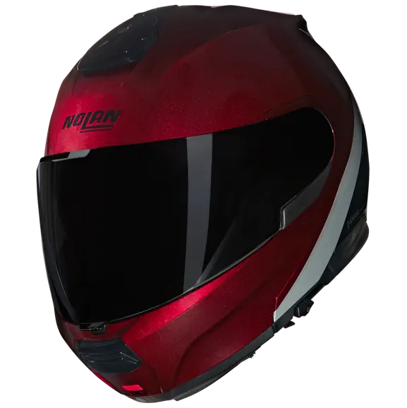 NOLAN N100-6 VERNICIATURA SPECIALE 341 ABATIBLES CASCOS ROSSO VISCERALE NERO - CASCO