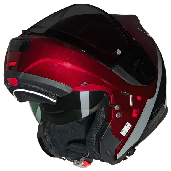 NOLAN N100-6 VERNICIATURA SPECIALE 341 ABATIBLES CASCOS ROSSO VISCERALE NERO - CASCO