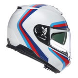 NOLAN N100-6 SSOLUTO 347 Modular Casco Bianco Azul Rosso Azzurro - CASCO