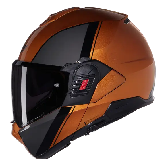 NOLAN N120-1 VERNICIATURA SPECIALE 343 MODULAR CASCOS OCRA NERO - CASCO