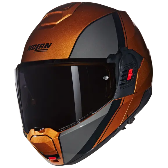 NOLAN N120-1 VERNICIATURA SPECIALE 343 MODULAR CASCOS OCRA NERO - CASCO
