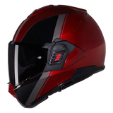 NOLAN N120-1 VERNICIATURA SPECIALE 344 MODULAR CASCOS ROSSO VISCERALE NERO - CASCO