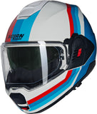NOLAN N120-1 LINEO 347 MODULAR CASCOS BIANCO BLU ROSSO - CASCO