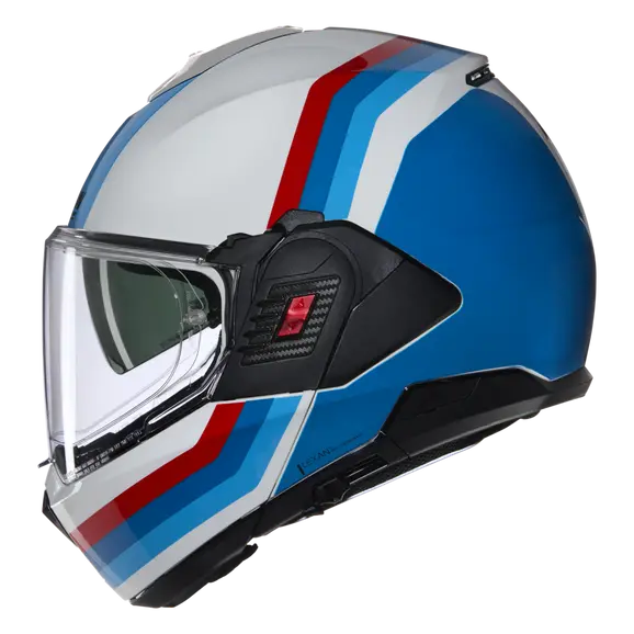 NOLAN N120-1 LINEO 347 MODULAR CASCOS BIANCO BLU ROSSO - CASCO