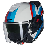 NOLAN N120-1 LINEO 347 MODULAR CASCOS BIANCO BLU ROSSO - CASCO
