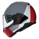 NOLAN N120-1 OMOCROMO 345 MODULAR CASCOS GRIGIO BIANCO ROSSO - CASCO