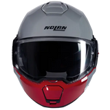 NOLAN N120-1 OMOCROMO 345 MODULAR CASCOS GRIGIO BIANCO ROSSO - CASCO