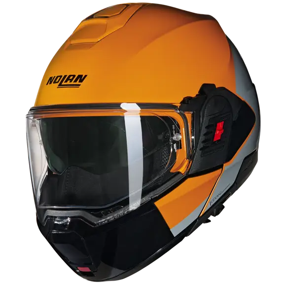 NOLAN N120-1 GRAFO 350 MODULAR CASCOS ARANCIONE GRIGIO NERO - CASCO