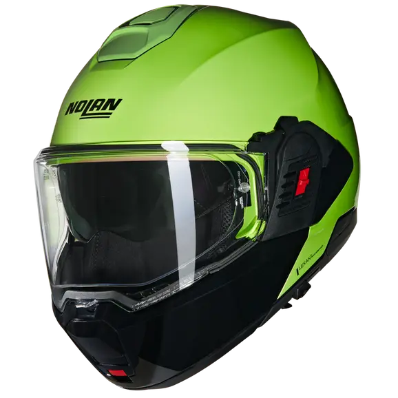 NOLAN N120-1 MIVEDI 329 MODULAR CASCOS VERDE IMPULSO NERO - CASCO