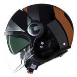 NOLAN N21 Visor Tangente 352 Casco Abierto Scooter Nero Grigio Terra - CASCO