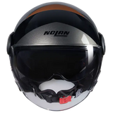 NOLAN N21 Visor Tangente 352 Casco Abierto Scooter Nero Grigio Terra - CASCO