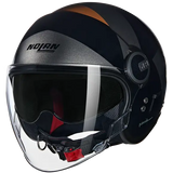 NOLAN N21 Visor Tangente 352 Casco Abierto Scooter Nero Grigio Terra - CASCO