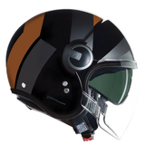 NOLAN N21 Visor Tangente 352 Casco Abierto Scooter Nero Grigio Terra - CASCO