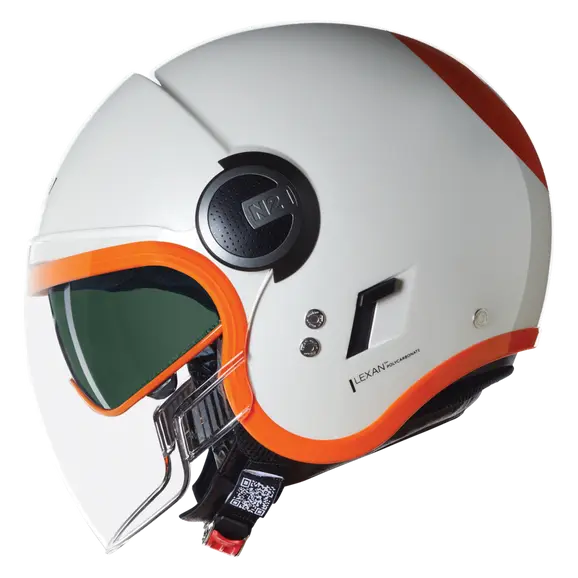 NOLAN N21 VISOR OCIO 347 Jet Casco Perla Arancione - CASCO