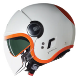NOLAN N21 VISOR OCIO 347 Jet Casco Perla Arancione - CASCO