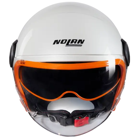 NOLAN N21 VISOR OCIO 347 Jet Casco Perla Arancione - CASCO