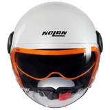 NOLAN N21 VISOR OCIO 347 Jet Casco Perla Arancione - CASCO