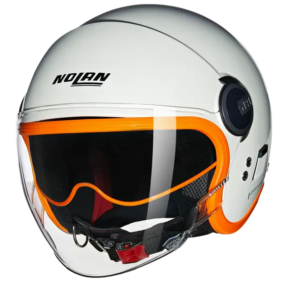 NOLAN N21 VISOR OCIO 347 Jet Casco Perla Arancione - CASCO