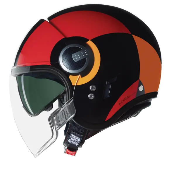 NOLAN N21 Visor Bicromo 350 cara abierta Casco Nero Rosso Arancione - CASCO