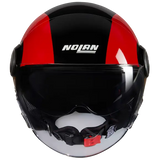NOLAN N21 Visor Bicromo 350 cara abierta Casco Nero Rosso Arancione - CASCO