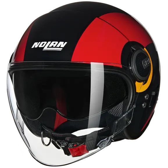 NOLAN N21 Visor Bicromo 350 cara abierta Casco Nero Rosso Arancione - CASCO