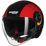 NOLAN N21 Visor Bicromo 350 cara abierta Casco Nero Rosso Arancione - CASCO
