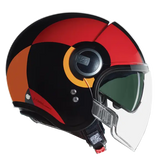 NOLAN N21 Visor Bicromo 350 cara abierta Casco Nero Rosso Arancione - CASCO