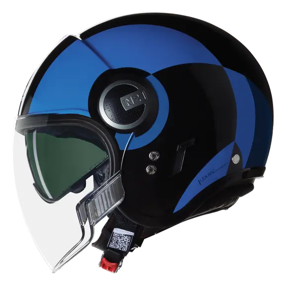 NOLAN N21 Visor Bicromo 351 Nero Azul Azzurro Jet Casco - CASCO