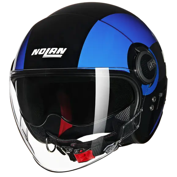 NOLAN N21 Visor Bicromo 351 Nero Azul Azzurro Jet Casco - CASCO