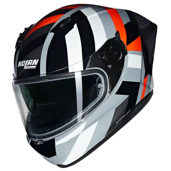 NOLAN N60-6 Sport Integral Casco Grigio Arancione Nero