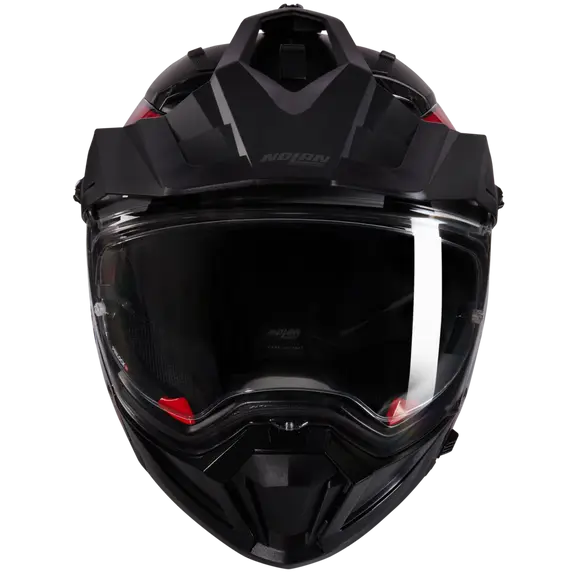 NOLAN N70-2 X 06 RUVIDO 342 CARA COMPLETA CASCO NEGRO ROJO BLANCO