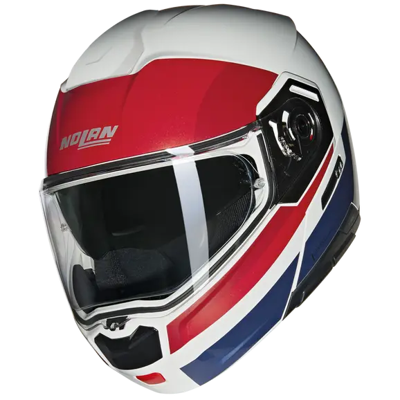NOLAN N90-3 ROBOTO 345 Modular Casco Bianco Rosso Azul โ SECURTEX