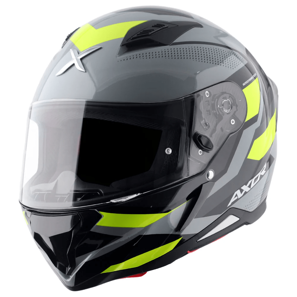 AXOR HUNTER CORNET CASCO INTEGRAL DE MOTOCICLETA NG MATE_AMARIL FLUOR