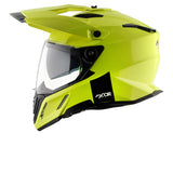 AXOR X-CROSS DUAL VISOR SPORT DUAL MOTORCYCLE HELMET FLUORESCENT YELLOW