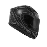 KAPPA KV56 Moto Touring Casco Negro Mate Neón - CASCO
