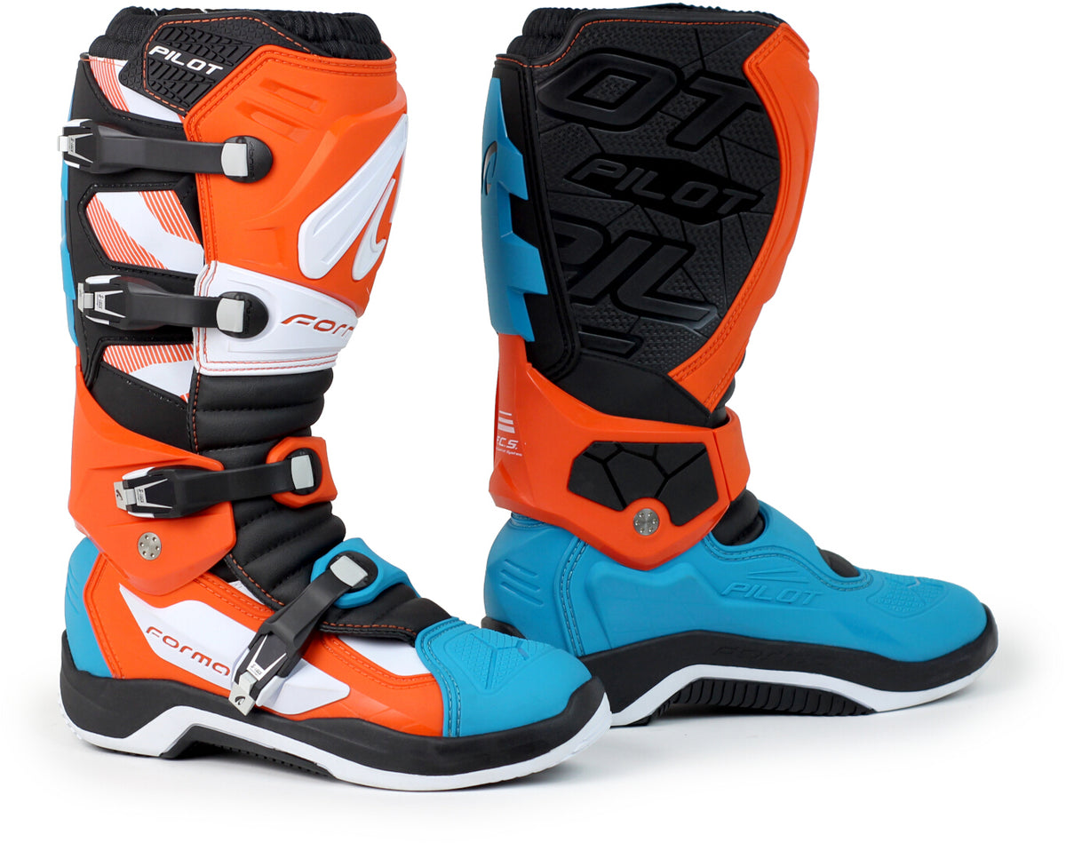 FORMA - PILOTENSTIEFEL WEISS/ORANGE/AQUA