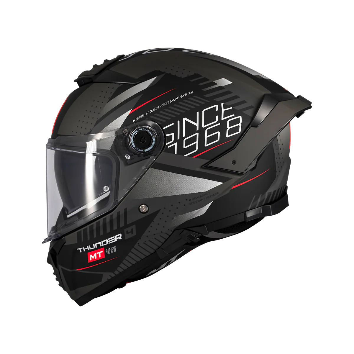 MT THUNDER 4 SV LUMINENCE D1 Casco Integral Para Moto Mate Para Moto Deportiva