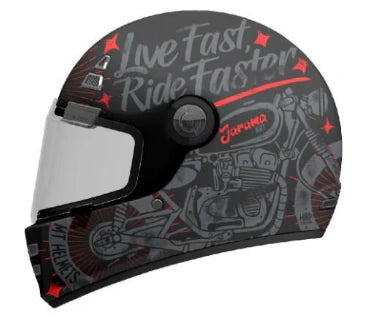 MT Jarama SV Art E5 Casco Integral De Moto Mate Retro