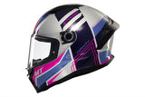 MT Stinger 2 Tron C8 Touring brillante Casco integral  motocicleta