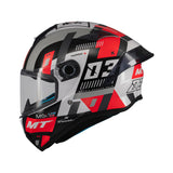 MT Targo S Sergio García 2024 B5 Gloss Full Face Sport Motorcycle Helmet