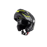 CASCO GIVI MOD X.33 CAÑÓN CPL D DIVISIÓN TITANIO-AMARILLO